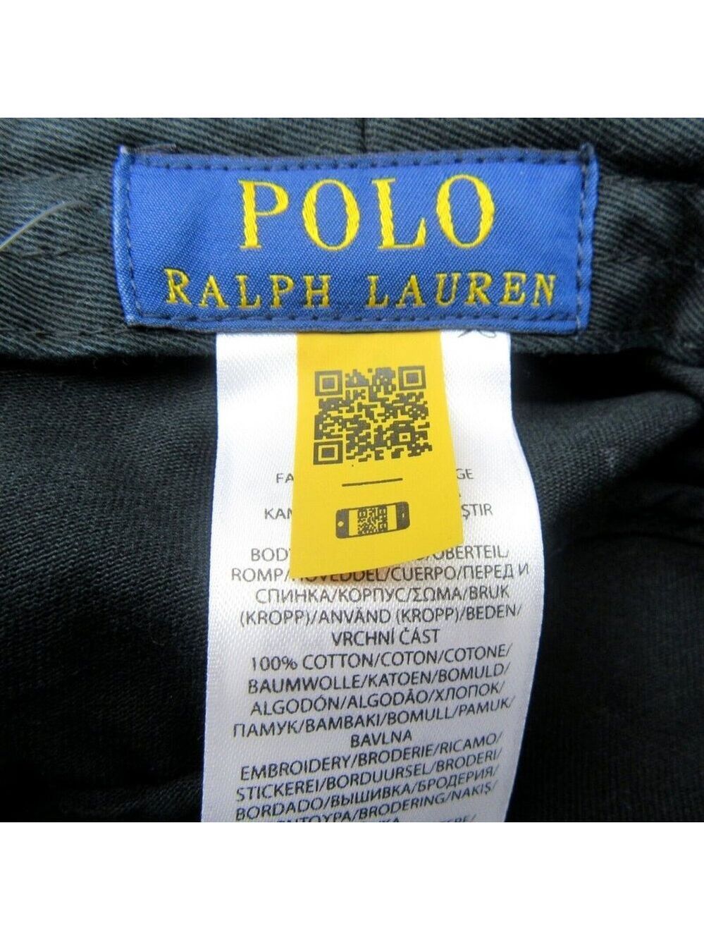 Polo Ralph Lauren Embroidered Pony Bucket Hat Adult Size S/M Black White NEW - Picture 8 of 10